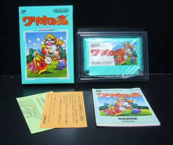 ワリオの森/ファミコンカセット/1994年産/任天堂★新品