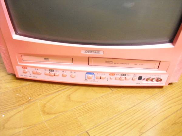 希少ピンク! SUEVE DV-20AE1 フナイ ブラウン管 VHS DVD 希少 ブラウン管テレビ フナイ 20型DVD内蔵テレビデオ ピンク