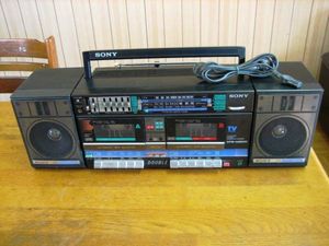 SONY Wラジカセ　CFS-W600　日本製　 ジャンク_1