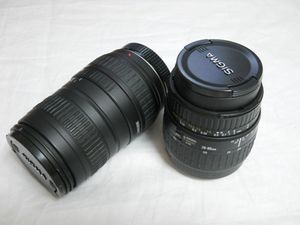 SIGMA ZOOM LENS 28-80mm 100-300mm 望遠 レンズ 2個 未チェック_1