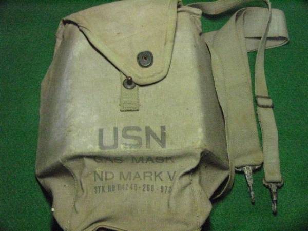 アメリカ海軍 MARKⅣガスマスク＋バッグ （USNガスマスクバッグMk-5 
