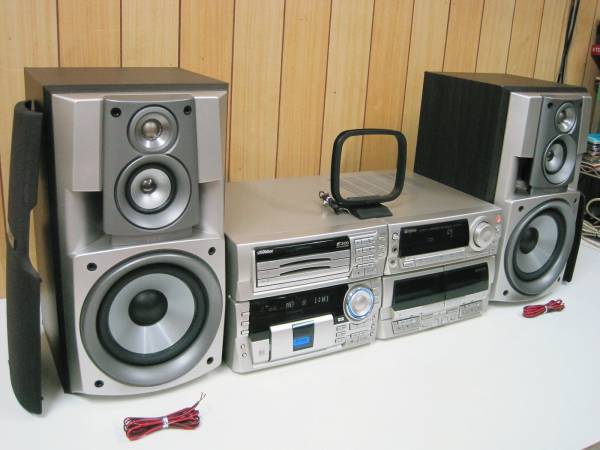 1円】～Victor□3CD・3MD・Wカセット□MX-MD700□訳有り(MDコンポ