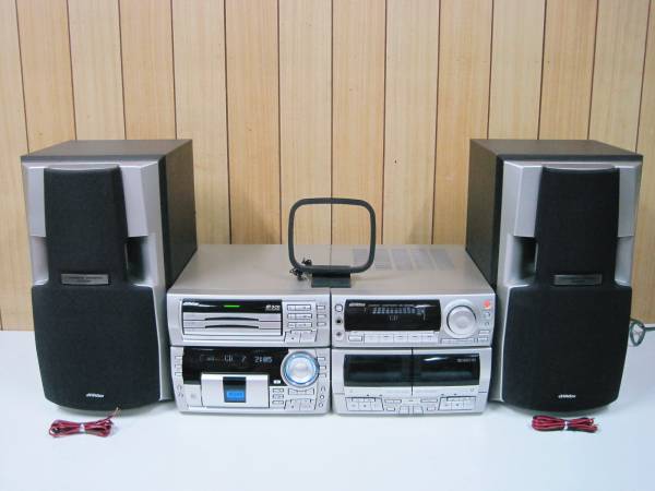 1円】～Victor□3CD・3MD・Wカセット□MX-MD700□訳有り(MDコンポ