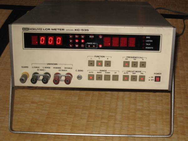 KDK KOKUYO LCR METER KC-535 動作確認済み KOKUYO LCR METER KC-535(電気計測器)｜売買されたオークション情報