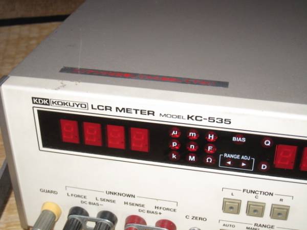 KOKUYO LCR METER KC-535(電気計測器)｜売買されたオークション情報