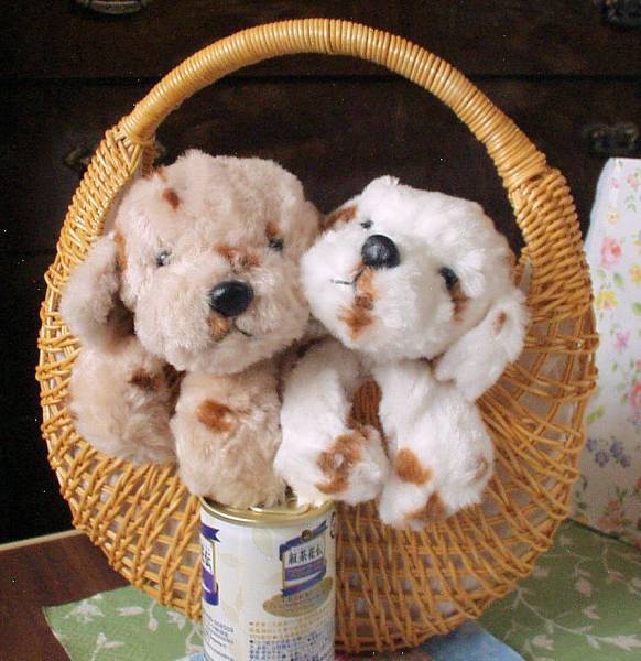 手提げかごに入ったふわふわ犬ぬいぐるみ2匹 ルークのお友達 イヌ一般 売買されたオークション情報 Yahooの商品情報をアーカイブ公開 オークファン Aucfan Com