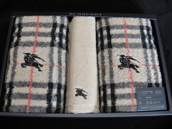 バーバリー★フェイスタオル＆ミニテリー★新品未使用_1