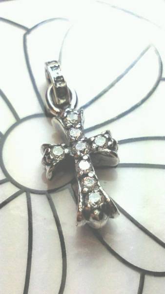 正規　クロムハーツ　ベビーファットクロスw16ダイヤ_1