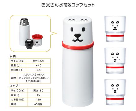 ★ソフトバンク　お父さん水筒＆コップセット　未使用　softbank_3