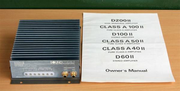 SOUNDSTREAM / サウンドストリーム D-100Ⅱ SOUND STREAM サウンドストリーム D100Ⅱ 取扱説明書付き(アンプ