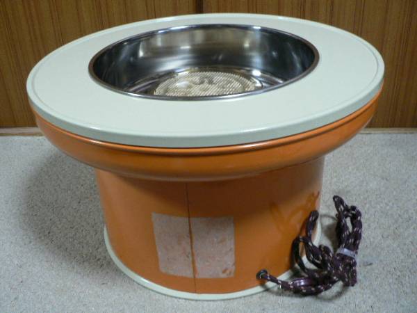 トヨヒータ 欲し 電気 火鉢 E1H-605 オレンジ レトロ