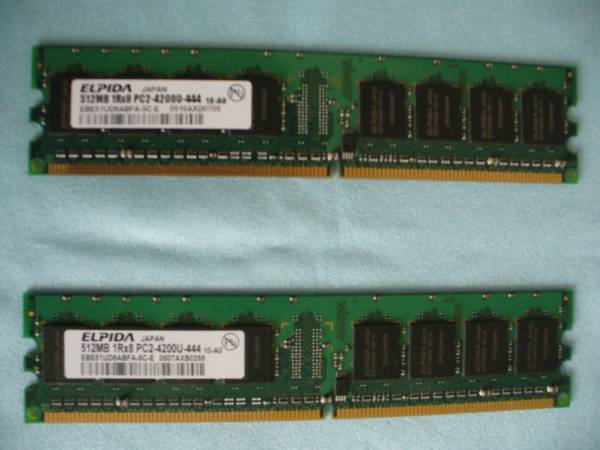 Ram HYS64T64000HU 3.7 A 512 MB 1Rx8 PC2 4200U 444 11 A1