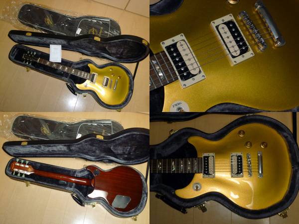 マニアに ギブソンヘッド化 Epiphone TAK DC GOLD TOP 改造多数