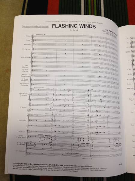 □吹奏楽楽譜□フラッシング・ウィンズ Flashing Winds(吹奏楽曲
