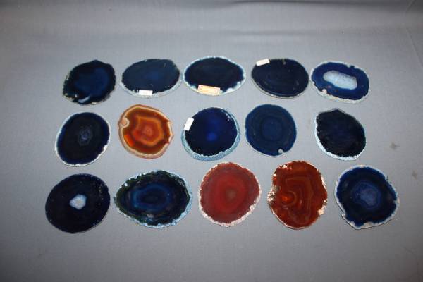 ★メノウ コースター 瑪瑙 天然石　15枚セット24★_1