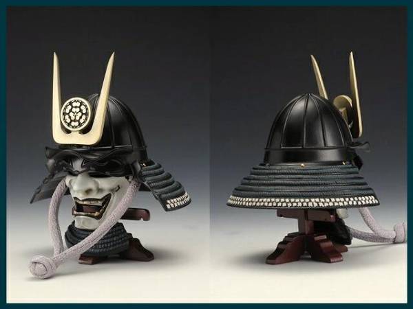 勝庵◇長宗我部元親・鉄地黒漆塗十二間とっぱい形兜【綿津見】(時代劇 