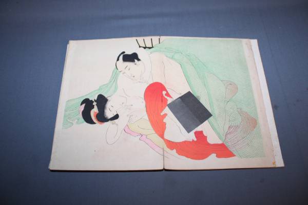 ☆昭和期 美人画 春画帳『あぶな絵・枕絵』十二枚 艶本☆(美人画