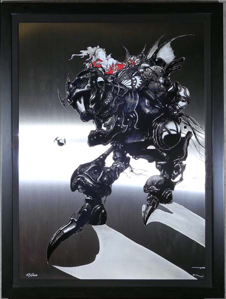 希少☆天野喜孝☆ファイナルファンタジー☆魔導アーマー・ティナ(版画
