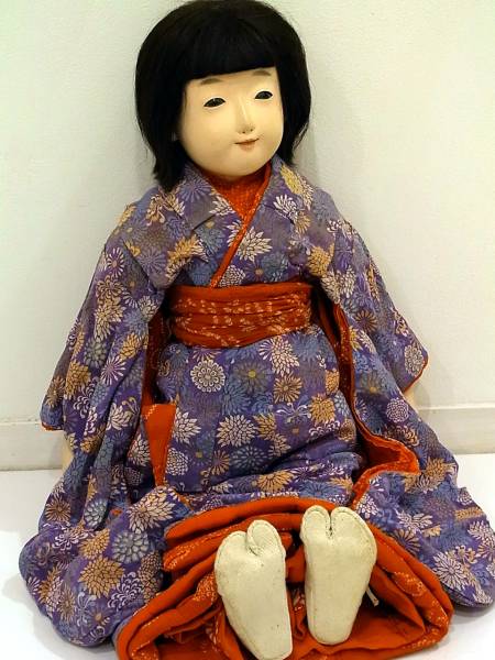 市松人形 竹内益次郎 女の子 62cm吾妻人形/戦前大正永徳斎光龍斎(市松
