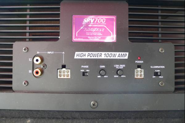 ADDZESTアンプ内蔵ウーハーSRV700 サブウーファー アゼスト(ウーハー  