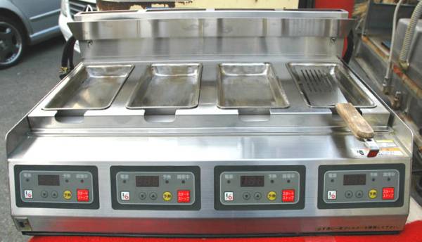 フジマック IH餃子焼器 4連 IH ギョーザグリラー FIJ64454(厨房機器