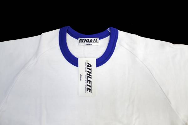 新品☆ミズノ 体操着 体操服 Oサイズ 袖口青 半袖 Tシャツ ⑬(半袖T