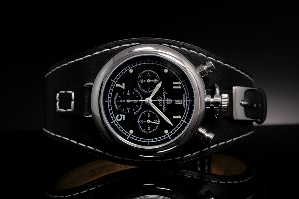 卸売■ドイツ空軍航空時計の原点パイロットクロノグラフ黒A1237