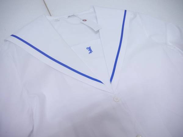 中古中間服石部高校制服青1本線セーラー服上下・EK4282(レディース 