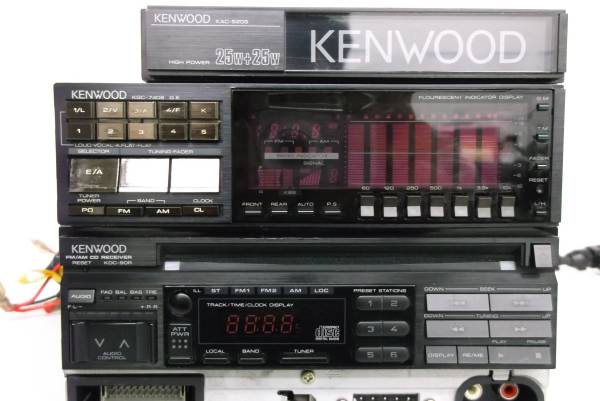 旧車 KENWOOD KGC-7408 KDC-90R KAC-5205 当時物(ケンウッド)｜売買