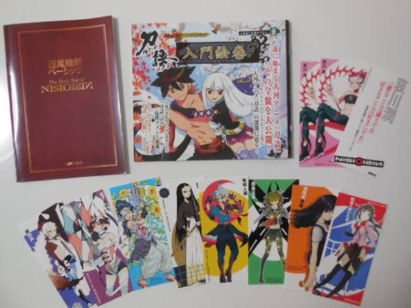 西尾維新 刀語入門絵巻・キャラクターしおり・冊子ベーシック(化物語