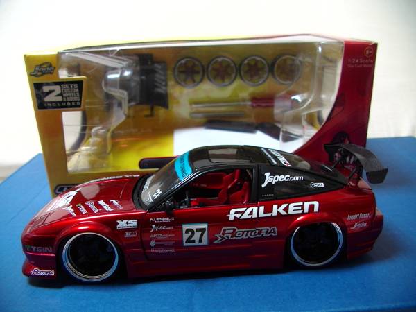 JADATOYS 1/24 NISSAN 240SX 180SX ワインレッド 希少(Jada Toys