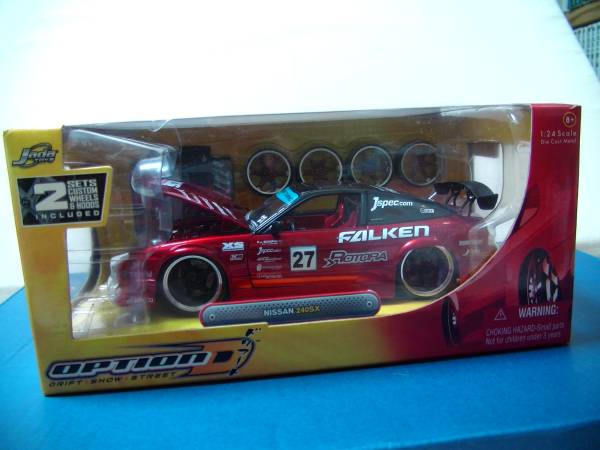 JADATOYS 1/24 NISSAN 240SX 180SX ワインレッド 希少(Jada Toys