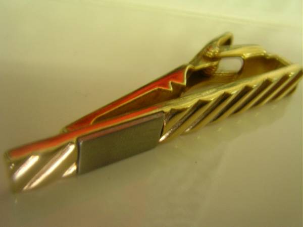 Christian Dior ディオール タイピン ゴールドカラー ネクタイ_2