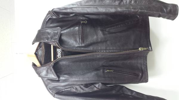 SCHOTT643EVS ライダース 美中古38 即決有ライナー付 希少BC色 