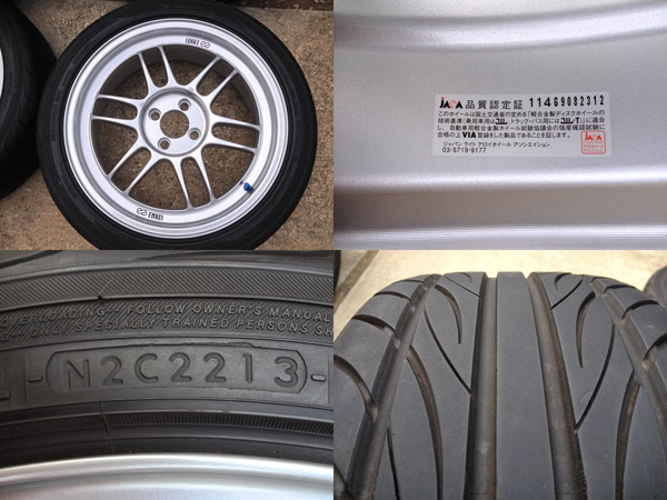 美品13年製ENKEI RPF1 17×7J +35 4H100 205/45R17エンケイMINI 