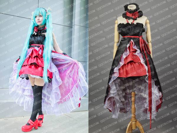 ★コスプレ衣装★VOCALOID風★初音ミク★第七龍神★華麗