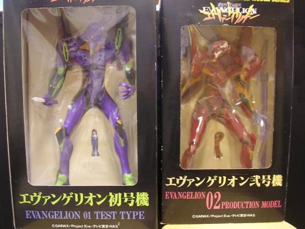ツクダホビー　新世紀エヴァンゲリオン弐号機PVCモデル完成品 □ツクダホビー PVC エヴァンゲリオン 初号機&弐号機 おまけ付