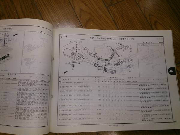 ホンダ バモス パーツリスト HM1 HM2 5版 アクティーにも(バモス 