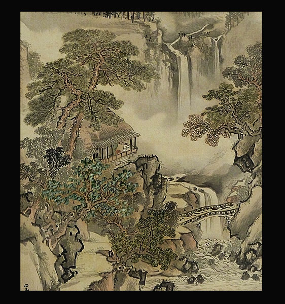 大八木也香 保証 渓山幽居図大幅 肉筆 掛軸 日本画(山水、風月)|売買されたオークション情報、yahooの商品情報をアーカイブ公開 ...