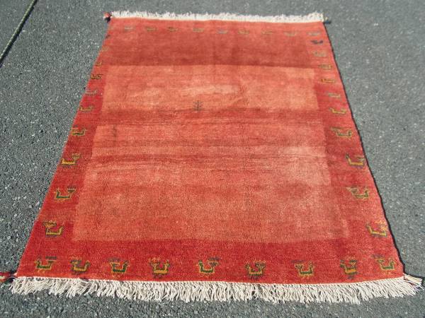 ◆1日限定◆半額セール◆送料無料◆ペルシャ絨毯 ギャッベ a018