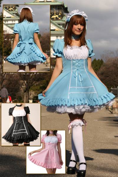 可愛い 黒メイド服風ワンピースドレス2lゴスロリコスプレ衣装akb Lサイズ 売買されたオークション情報 Yahooの商品情報をアーカイブ公開 オークファン Aucfan Com