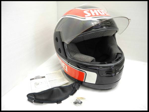 SHOEI ワイン・ガードナー ヘルメット 黒×赤 サイズM＃(Mサイズ)｜売買
