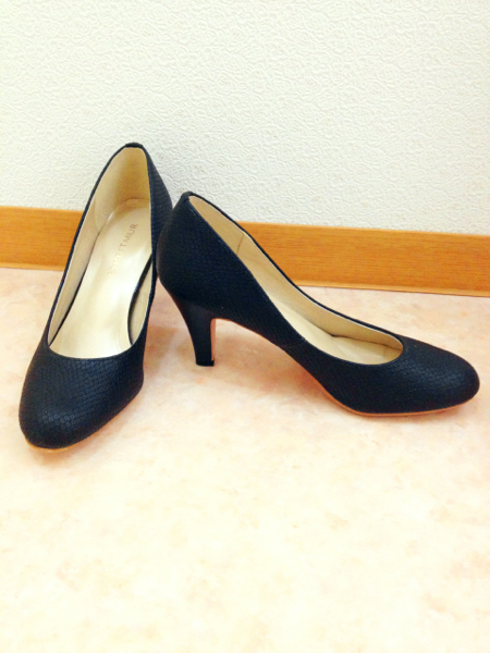 新品同様 ★ESPRITMUR★クロコ柄ハイヒール M