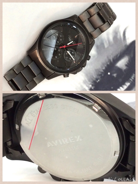 アビレックス Avirex Ax011m 腕時計 ブラック クロノグラフ 男性用 売買されたオークション情報 Yahooの商品情報をアーカイブ公開 オークファン Aucfan Com