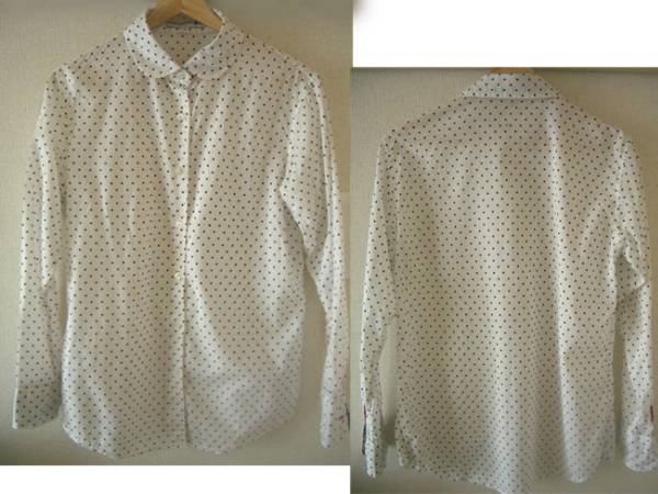 ユニクロ イネスコラボ綿ローン丸襟水玉ドットシャツ白 黒m 長袖シャツ 売買されたオークション情報 Yahooの商品情報をアーカイブ公開 オークファン Aucfan Com