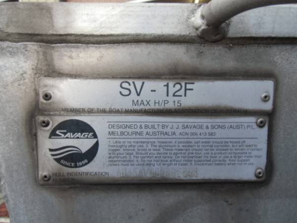 SV-12F 中古アルミボート 中古ボート 岡田商事 SAVAGE（サベージ 