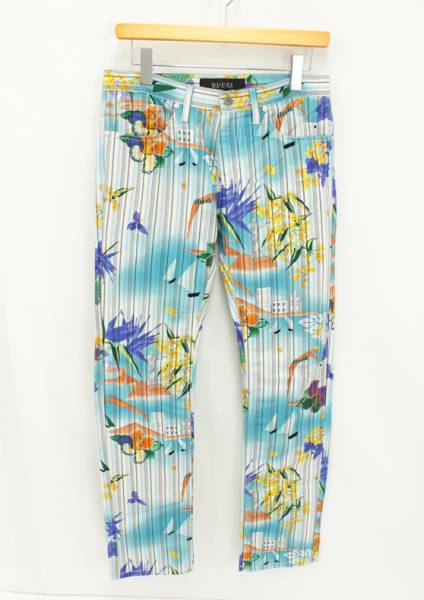 GUCCI　09SSコレクションアイテムボタニカル柄パンツ
