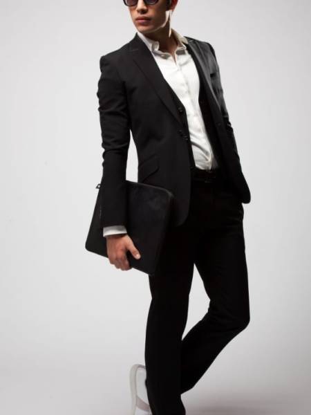 wjk 定番ブラックスーツ ジャケット パンツ akm junhashimoto