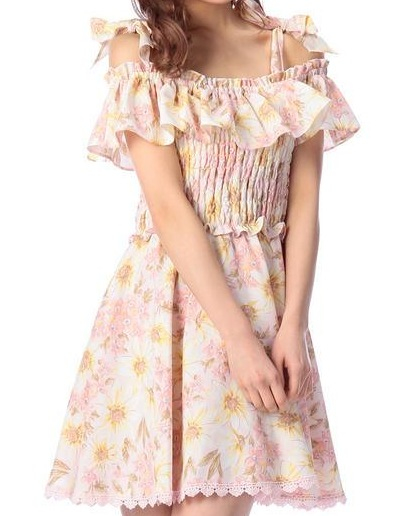 Lizlisaリズリサ ガーベラワンピース ピンク 14春夏 ワンピース 売買されたオークション情報 Yahooの商品情報をアーカイブ公開 オークファン Aucfan Com