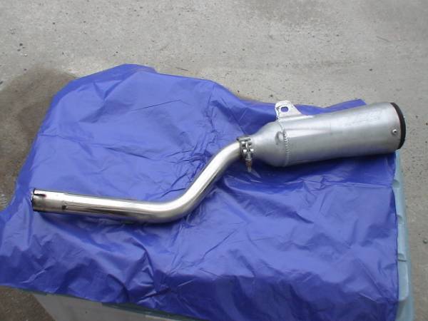中古 ヤマハ ブロンコ スーパートラップマフラー バイクパーツ 